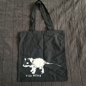 Rilo Kiley Opossum/Possum Black Tote Bag